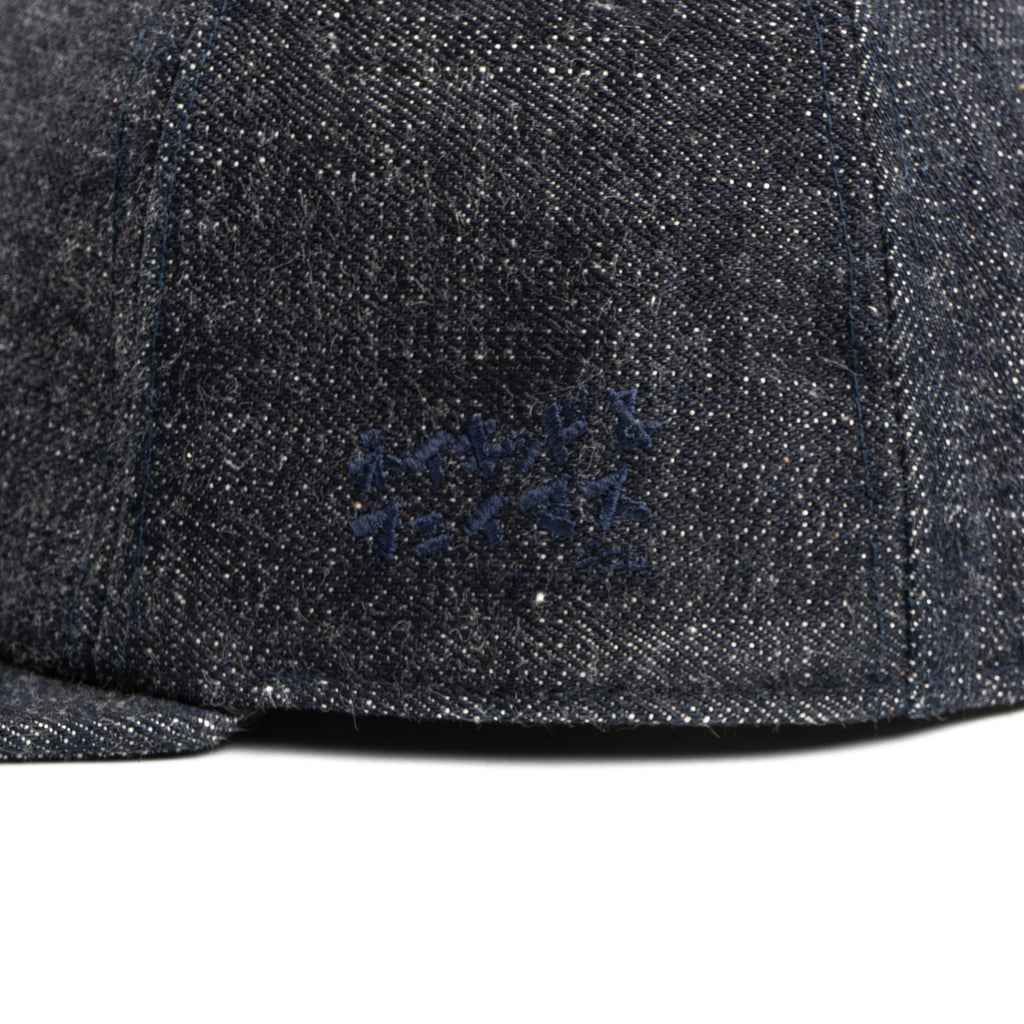 Saint Laurent Cotton Denim Baseball Cap in Grey