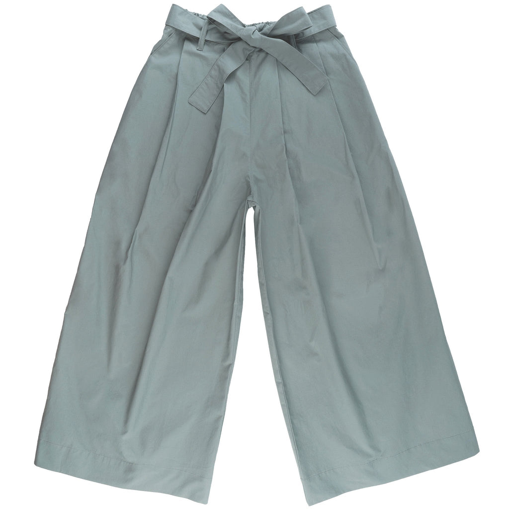 Wide Pant - Cotton Typewriter - Cyan