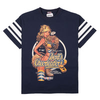 T-shirt des pom-pom girls du diable - Bleu marine