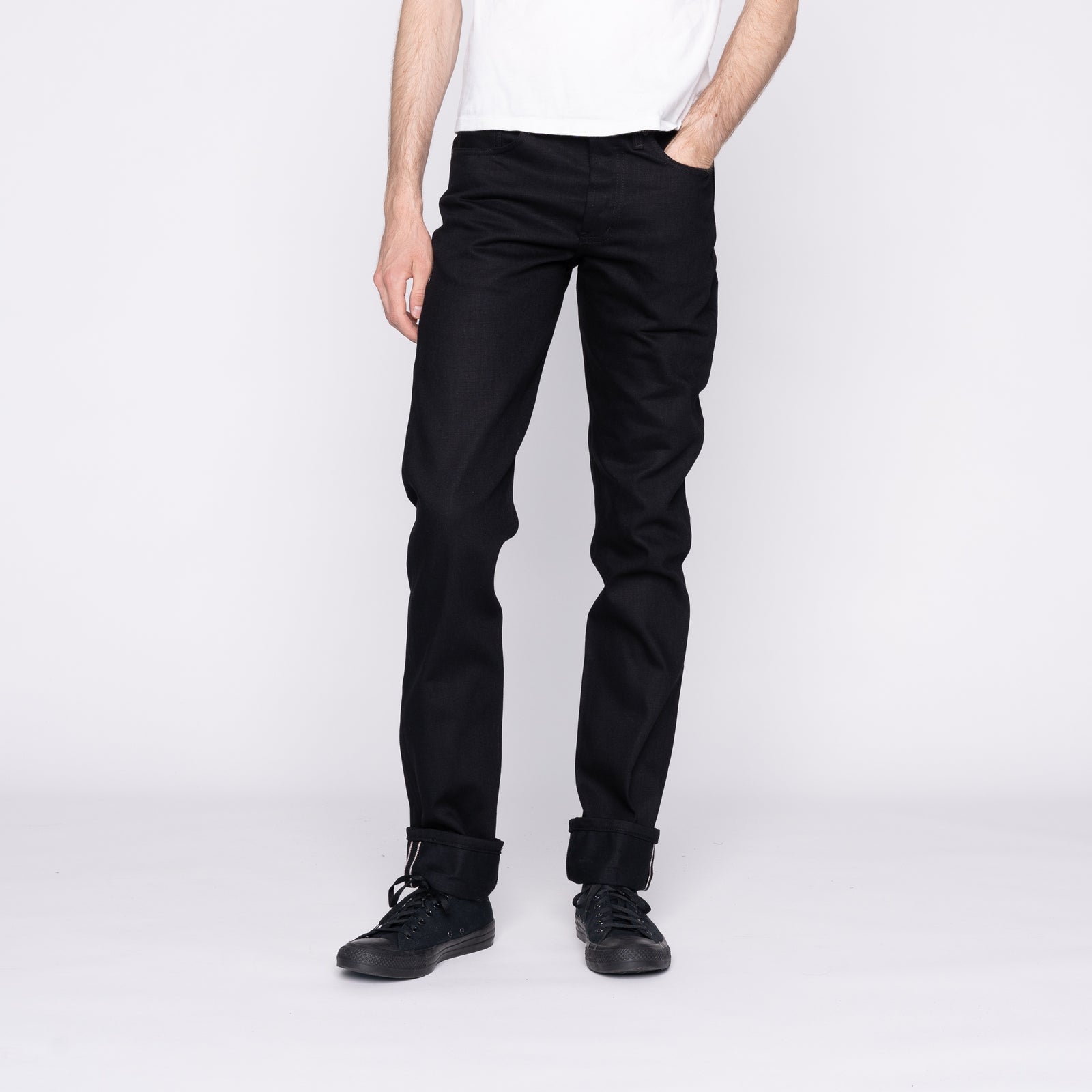 Weird Guy - Solid Black Selvedge - 36
