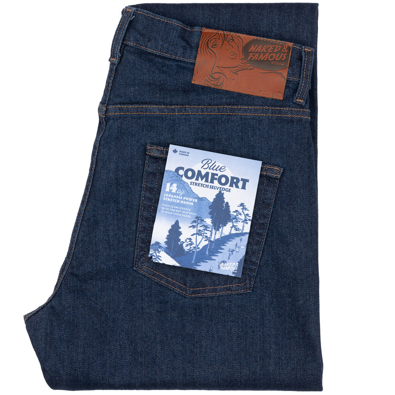 Easy Guy - Blue Comfort Stretch Selvedge