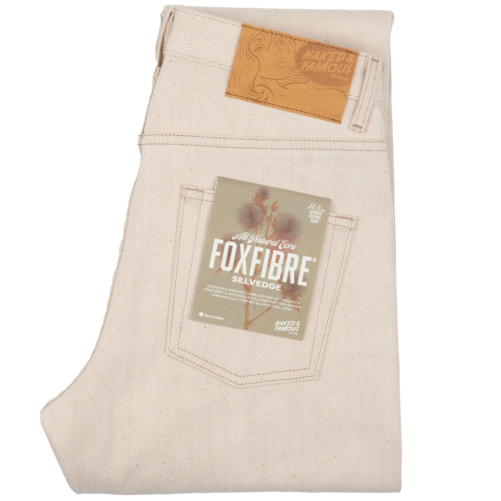 Easy Guy - All Natural Ecru Foxfiber® | Naked & Famous Denim Easy Guy - All Natural Ecru Foxfiber® | Naked & Famous Denim