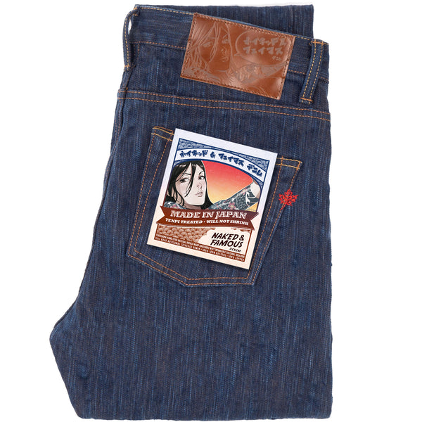 Super Guy - MIJ15 - Hand Dyed Natural Indigo x Kakishibu Intangible Cultural Treasure Selvedge Denim