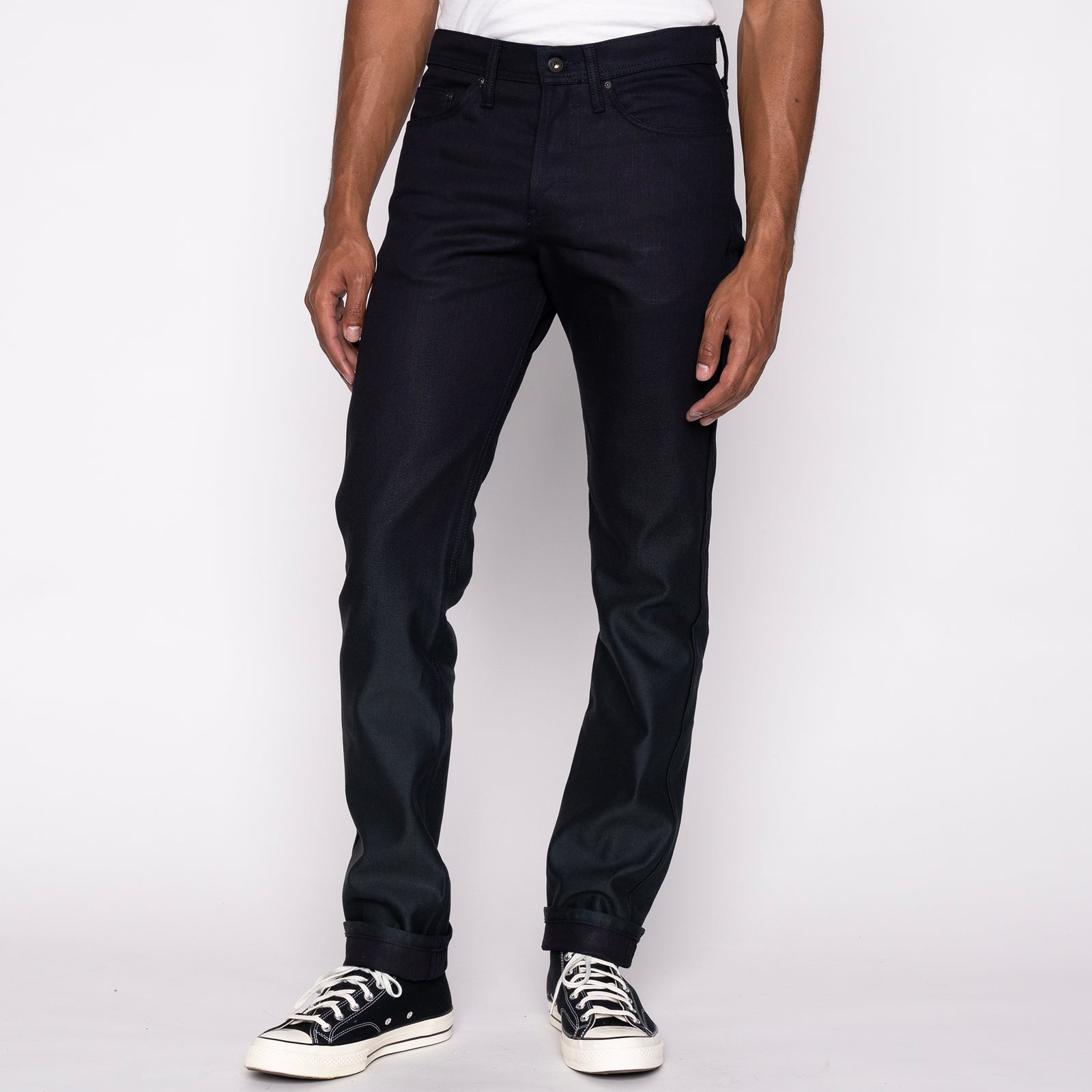 Weird Guy - Gradient Denim - Indigo Green | Naked & Famous Denim – Tate +  Yoko