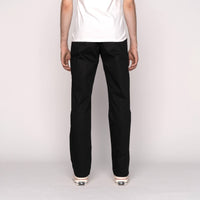 Straight Chino - Black Stretch Twill