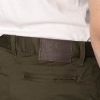 Straight Chino - Green Stretch Twill