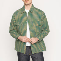 Over Shirt - Yarn Dyed Double Cloth - Green | Naked & Famous Denim