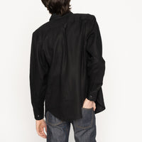 Easy Shirt - French Linen Fine Canvas - Black | Naked & Famous Denim