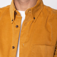 Easy Shirt - Cotton Dyed Corduroy - Golden Brown | Naked & Famous Denim