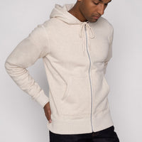 Zip Hoodie - French Terry - Oatmeal | Naked & Famous Denim