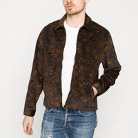 Zip Jacket - Paisly Corduroy - Brown