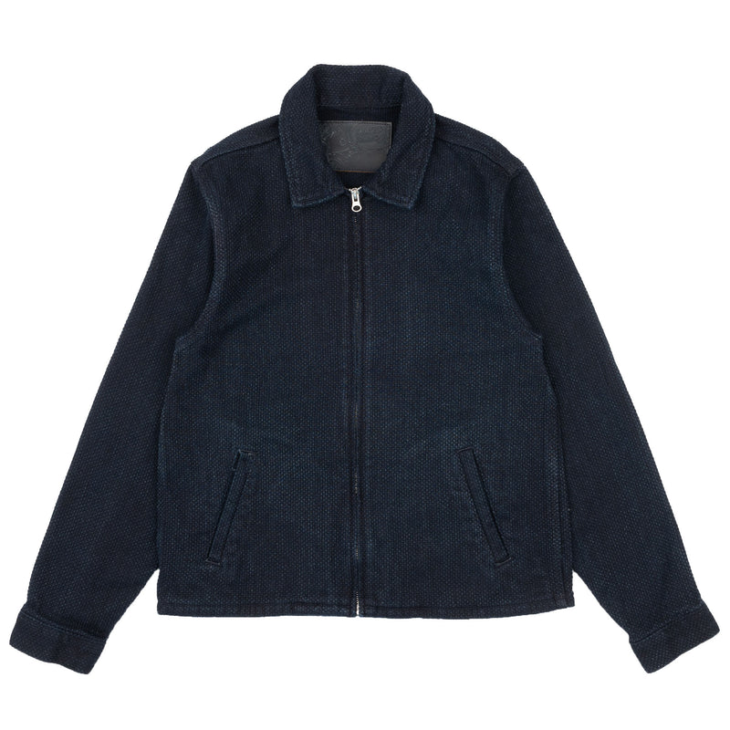 Zip Jacket - Indigo Sashiko
