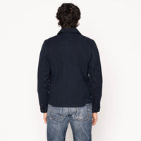 Zip Chore Coat - Indigo Sashiko