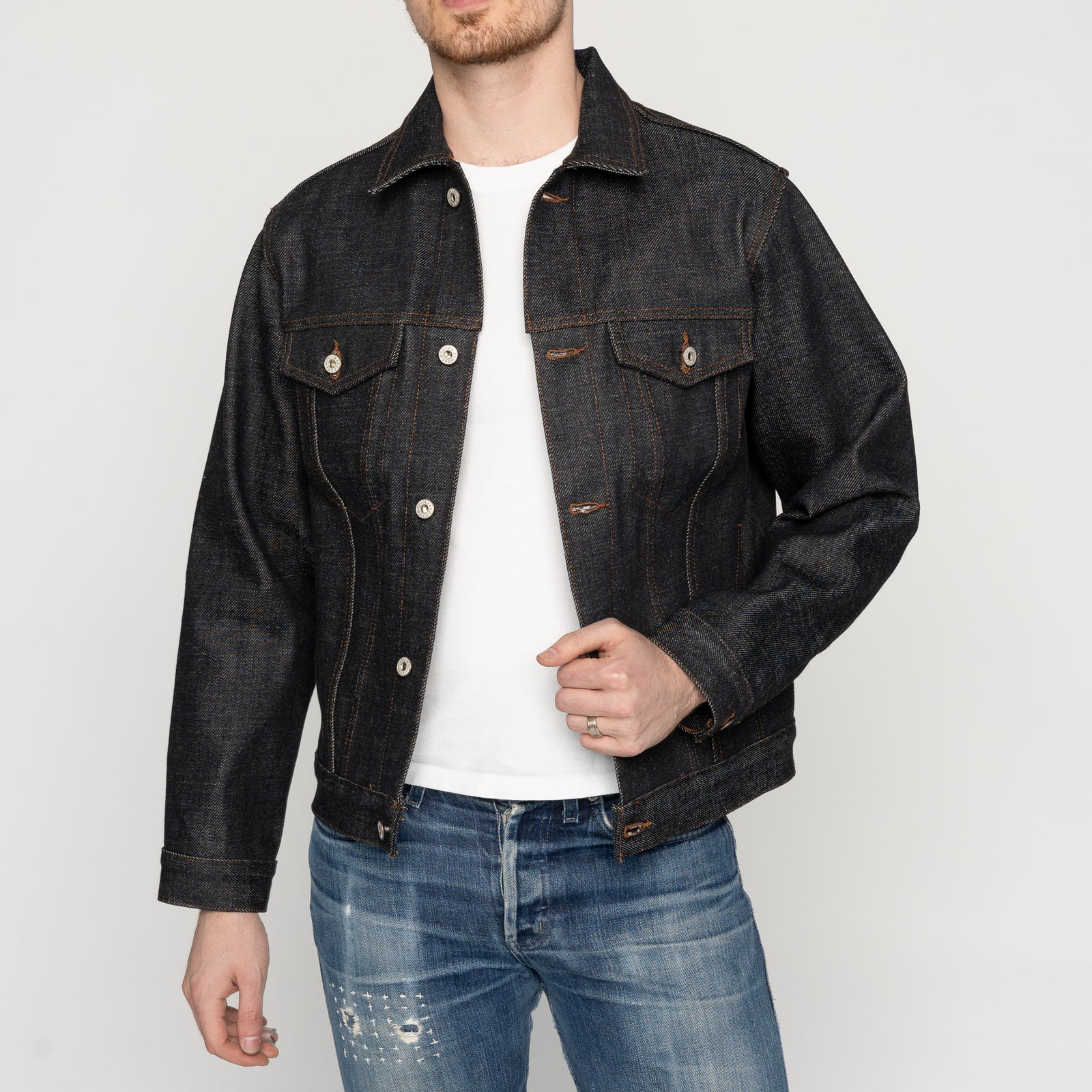 Denim Jacket - Elephant 13 - Red Core | Naked & Famous Denim 