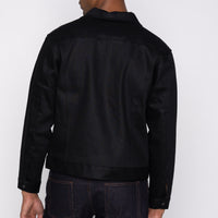 Lined Denim Jacket - Solid Black Selvedge | Naked & Famous Denim