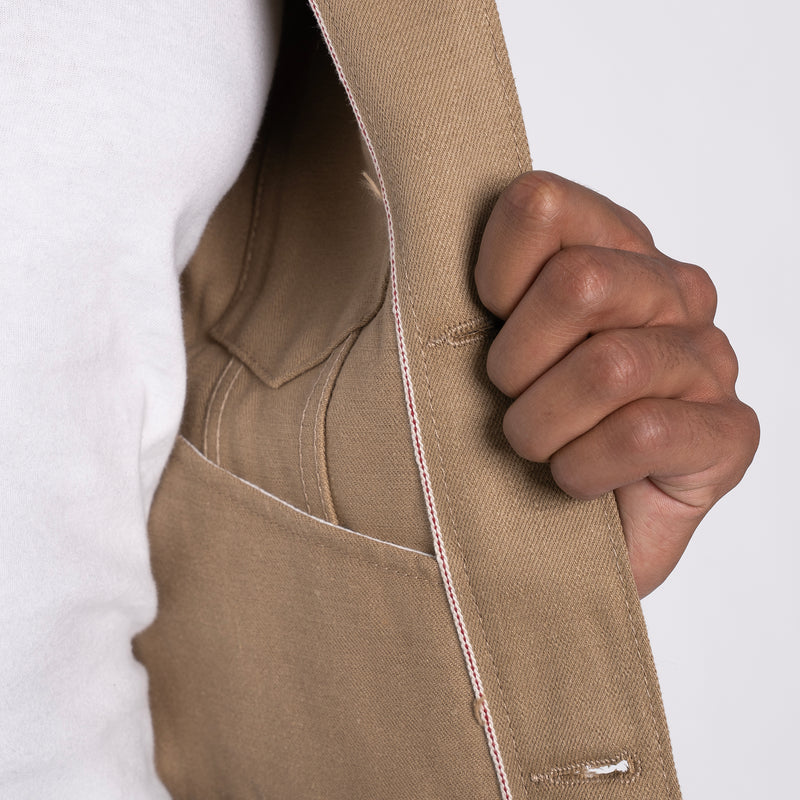 Denim Jacket - Camel Slub Selvedge | Naked & Famous Denim