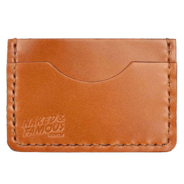 Card Case - Cordovan Leather - Cognac Tan