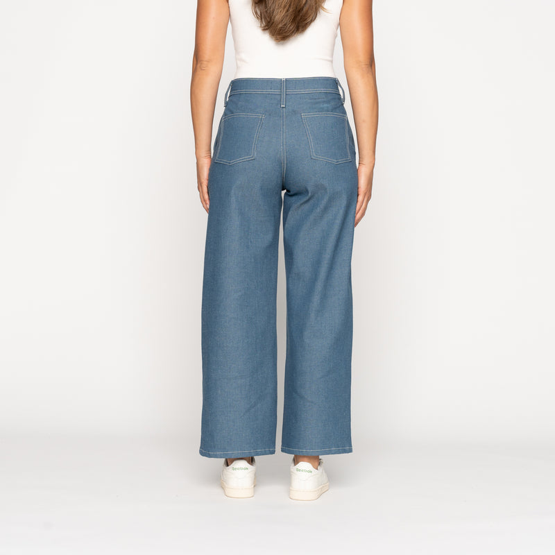 Maudie - Antique Blue Denim Stretch - Antique Blue