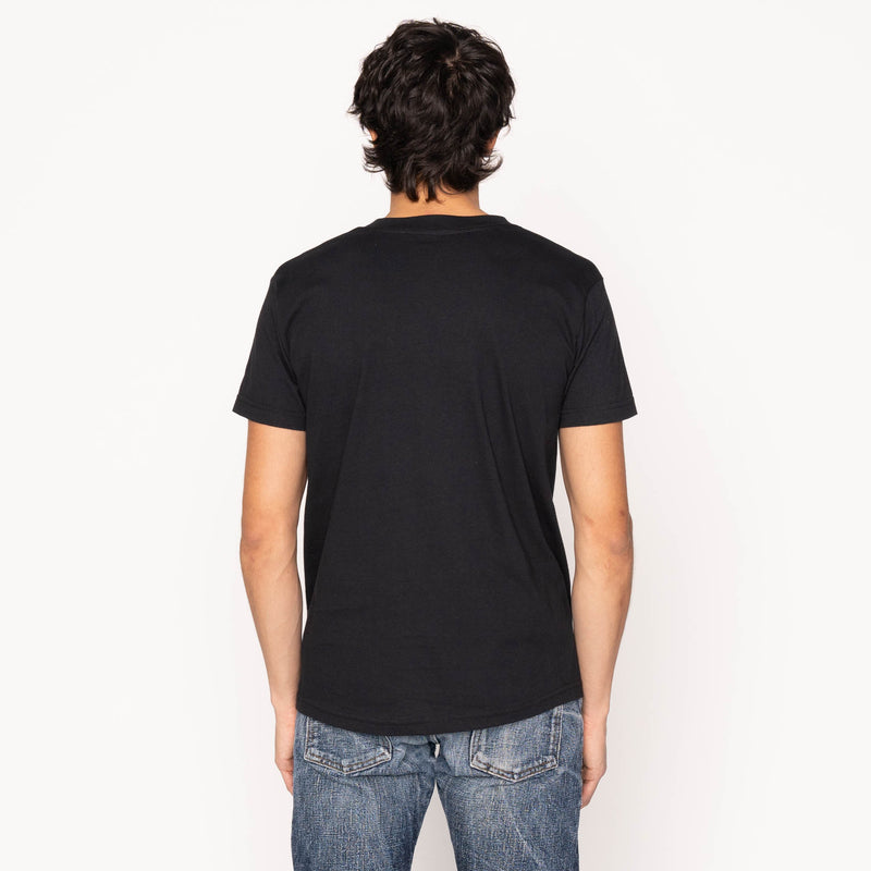 Pocket Tee - Black - Indigo Sashiko