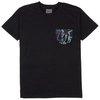 Pocket Tee - Black - Waikiki Waves - Black