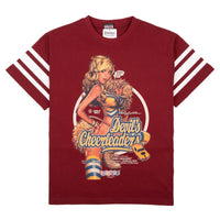 T-shirt des pom-pom girls du diable - Bordeaux