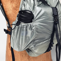 Packable Back Pack - 1.1oz Parachute Nylon Silver