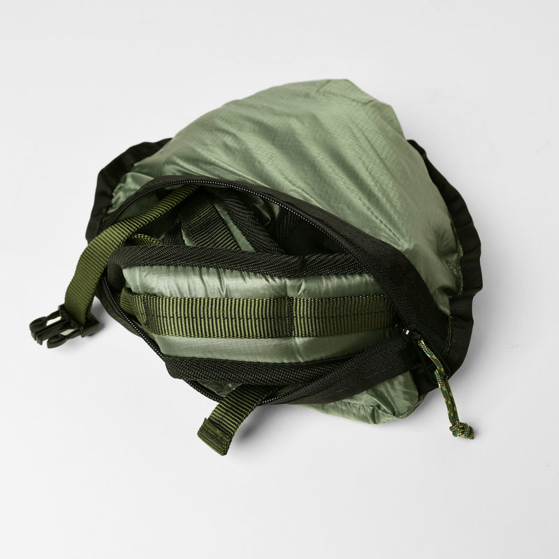 Packable Back Pack - 1.1oz Parachute Nylon Spruce