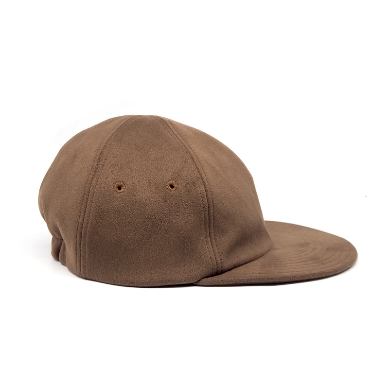 Classic 6 Panel Cap Microsuede - Brown