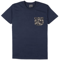 Pocket Tee - Navy - Kimono Floral