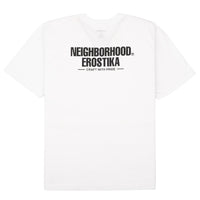 T-shirt Neighbourhood x Erostika Los Chingones - Lutteurs - Blanc