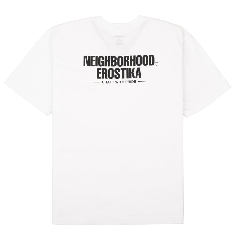 T-shirt Neighbourhood x Erostika Los Chingones - Lutteurs - Blanc