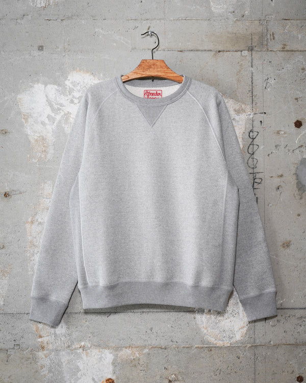 Pullover Crewneck - 701gsm Double Heavyweight French Terry - Heather Grey