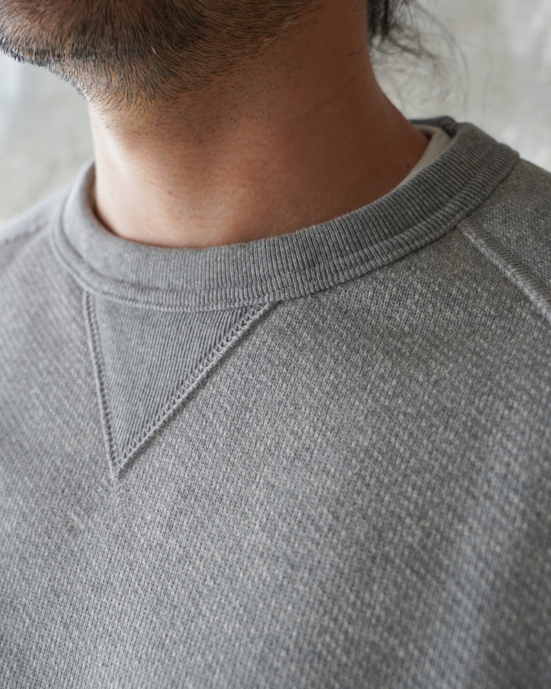Pullover Crewneck - 701gsm Double Heavyweight French Terry - Heather Grey