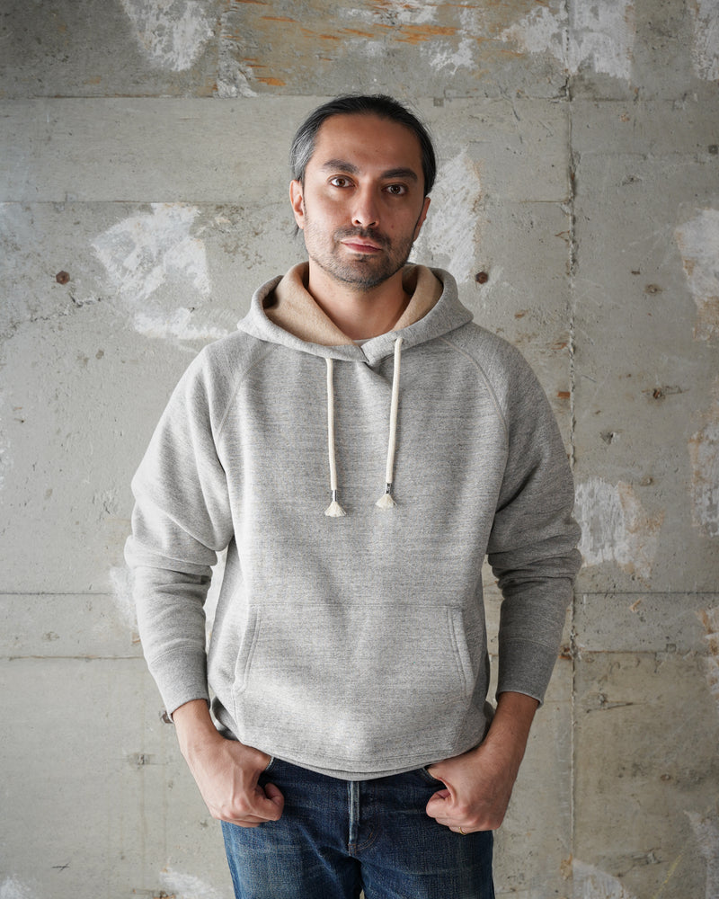 Pullover Hoodie - Fleeced Foxfibre® - Heather Grey