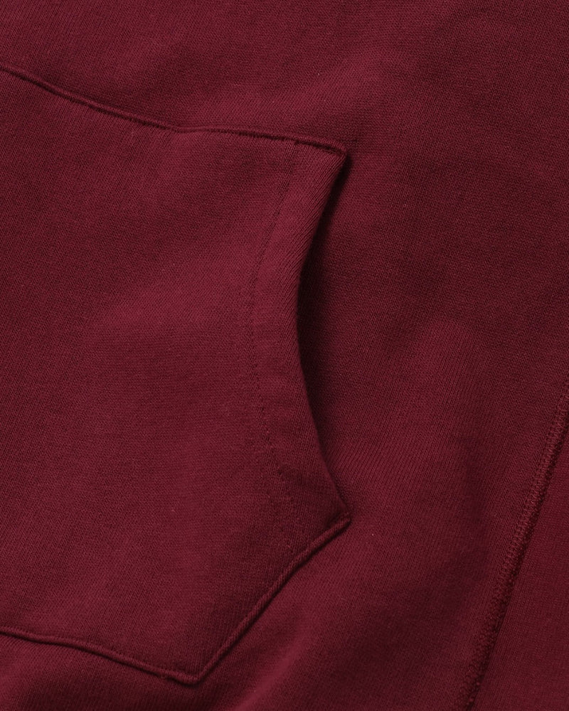 Pullover Hoodie - Super Looper French Terry - Burgundy