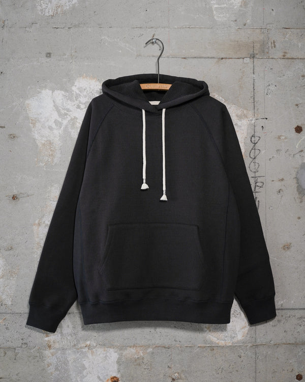 Pullover Hoodie - 701gsm Double Heavyweight French Terry - Sumi Black