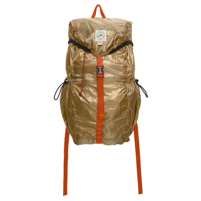 Packable Back Pack - 1.1oz Parachute Nylon Cyote Brown