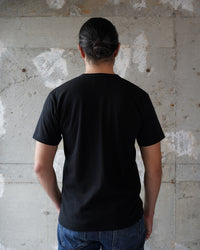 Crewneck T-shirt - Ultimate Pima Tsuriami - Black | Wonder Looper