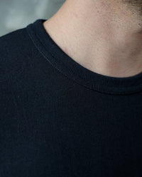 Crewneck T-shirt - Ultimate Pima Tsuriami - Black | Wonder Looper