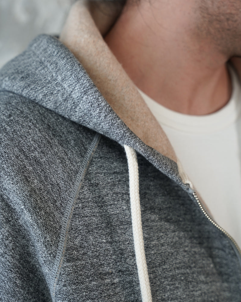 Zip Hoodie - Fleeced Foxfibre® - Charcoal
