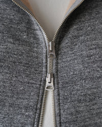 Zip Hoodie - Fleeced Foxfibre® - Charcoal