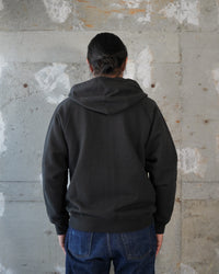 Zip Hoodie - 701gsm Double Heavyweight French Terry - Sumi Black