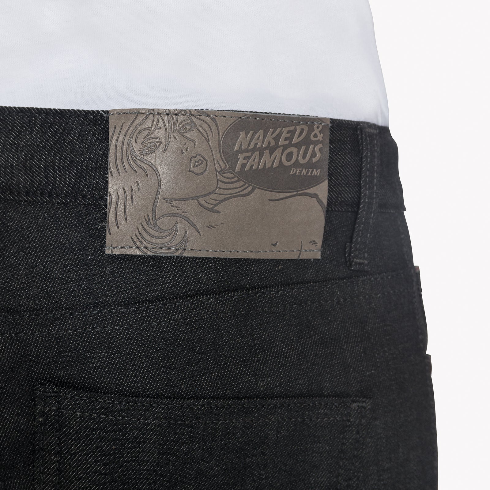 Super Guy - Black x Grey Stretch Selvedge | Naked & Famous Super Guy - Black x Grey Stretch Selvedge | Naked & Famous