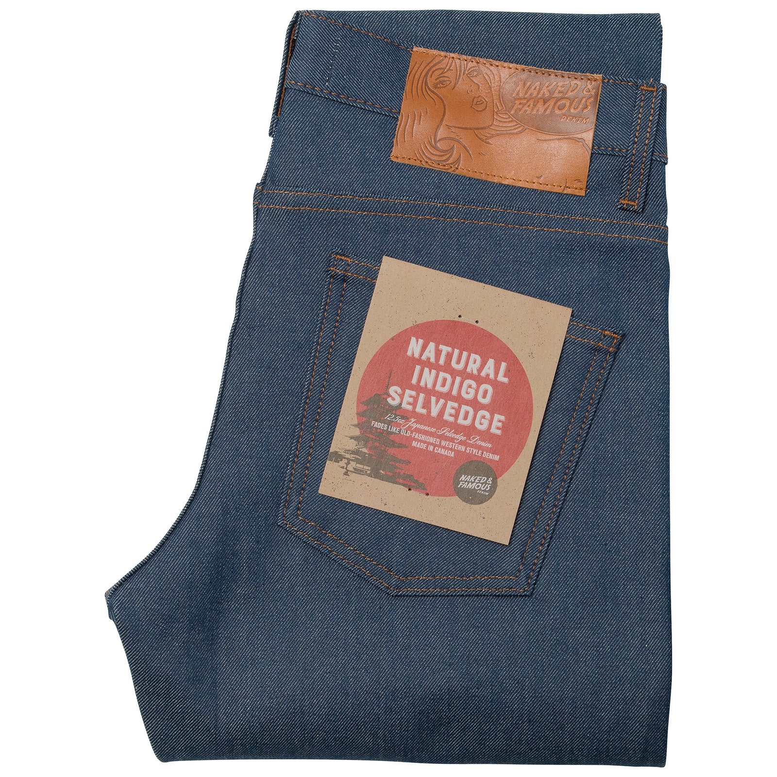 New Naked & Famous Super 2024 Guy Natural Seed Denim