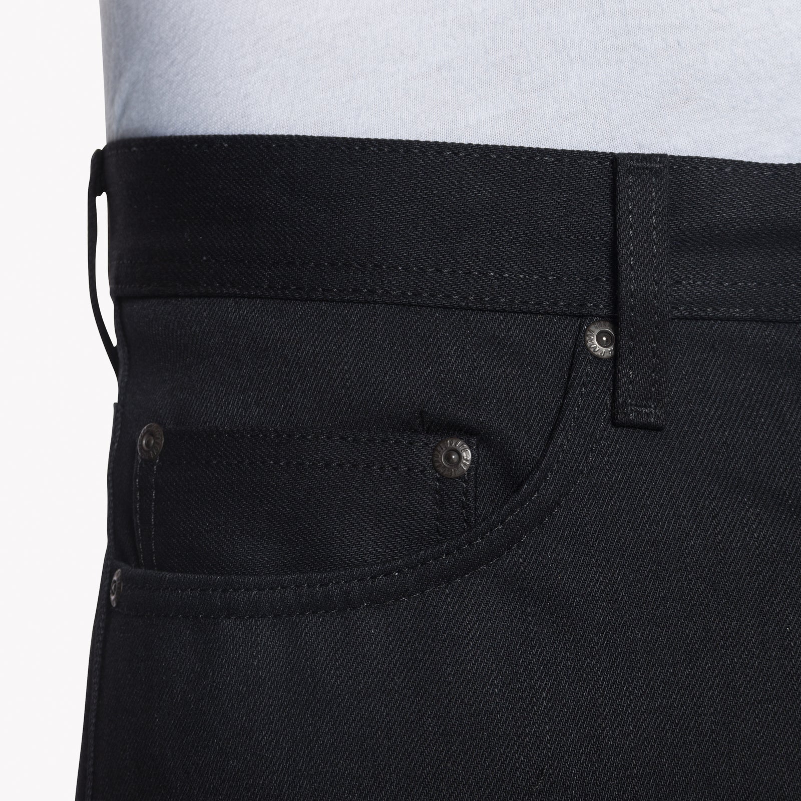 Weird Guy - Solid Black Selvedge | Naked & Famous Denim