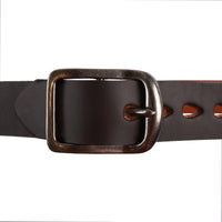 Thick Belt - 7mm Bovine Leather - Brown Media 2 of 2