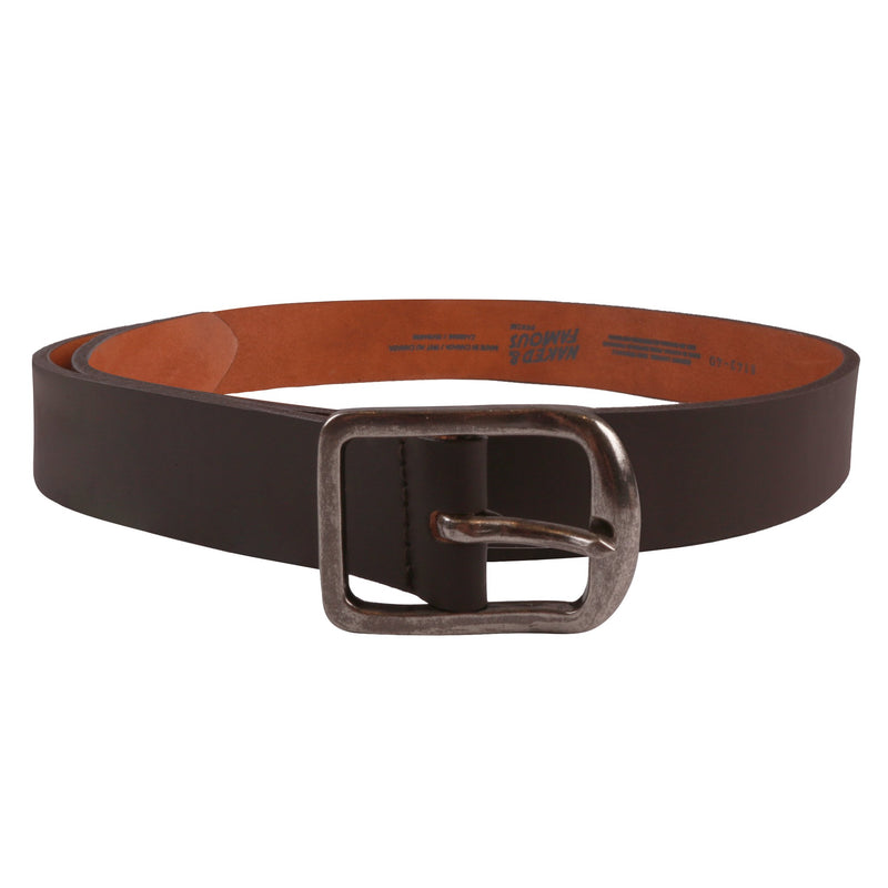 Thick Belt - 7mm Bovine Leather - Brown Media 1 of 2