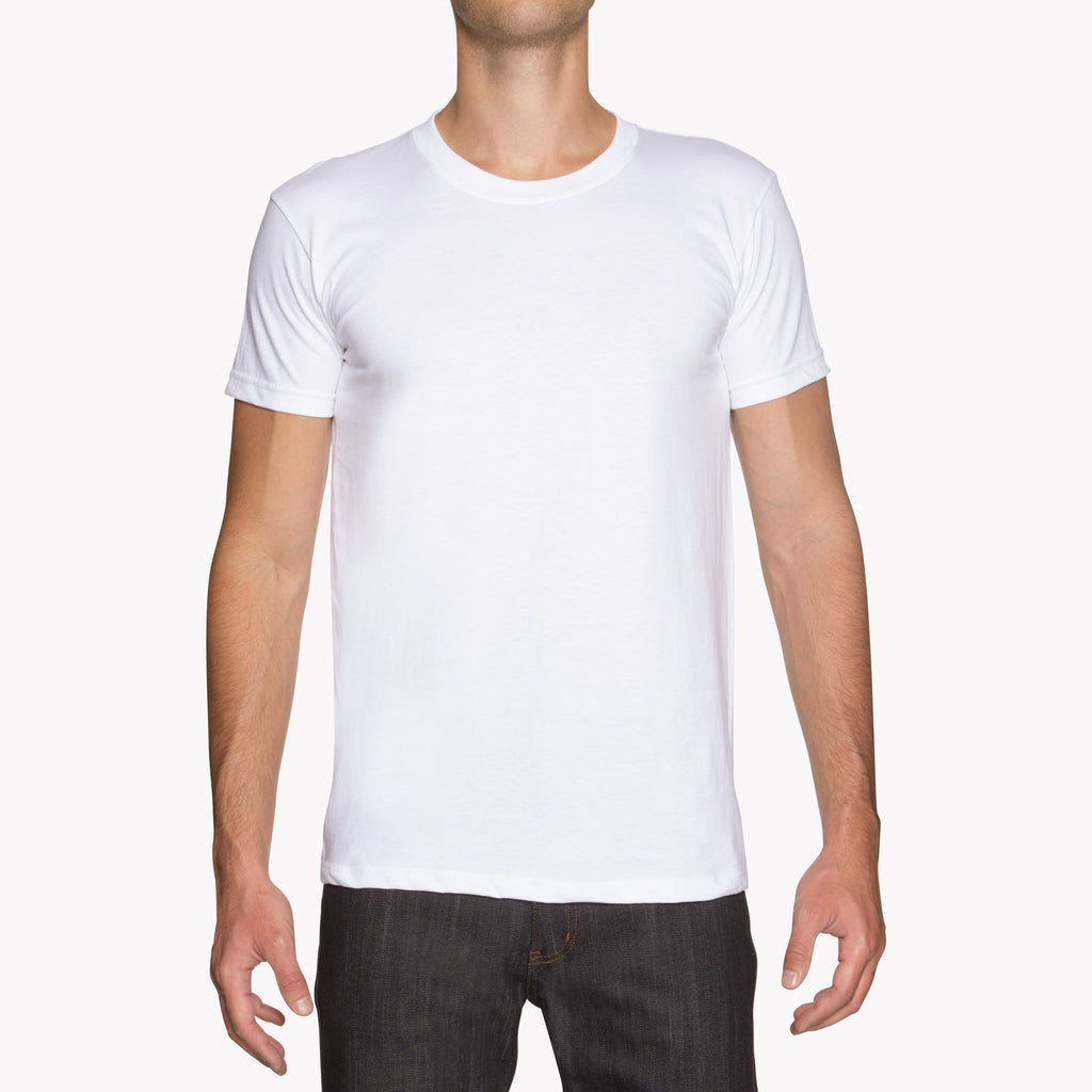 Circular Knit T-Shirt - White | Naked & Famous Denim – Tate + Yoko