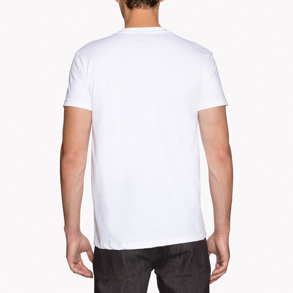 Circular Knit T-Shirt - White | Naked & Famous Denim – Tate + Yoko