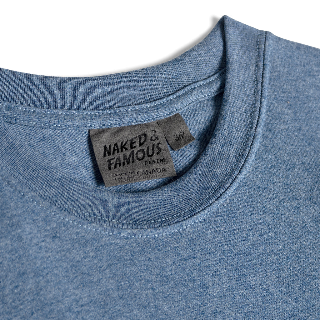 Circular Knit T-Shirt - Blue | Naked & Famous Denim – Tate + Yoko